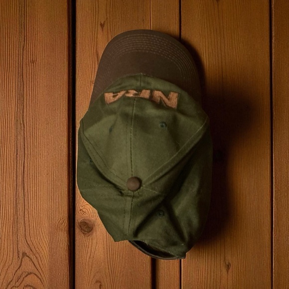 NRA Vintage Logo Green and Brown Cap - Picture 4 of 7